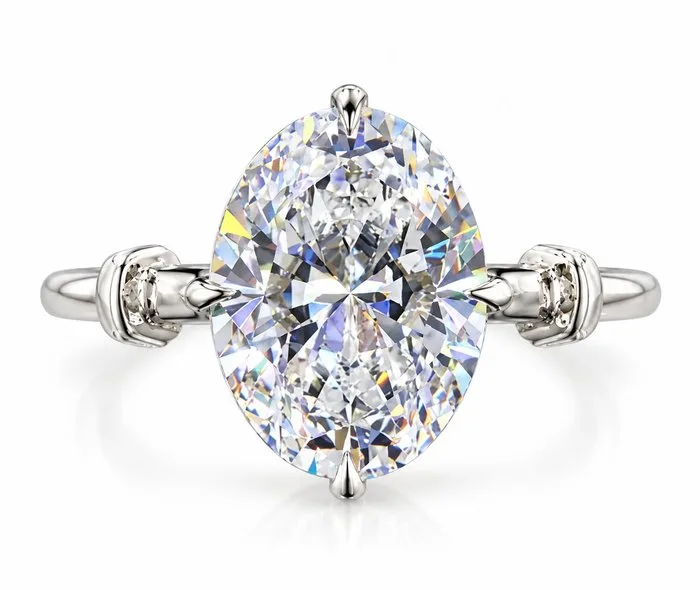 Ring - 14 kt. White gold - 3.02ct. tw. Diamond (Lab-grown)