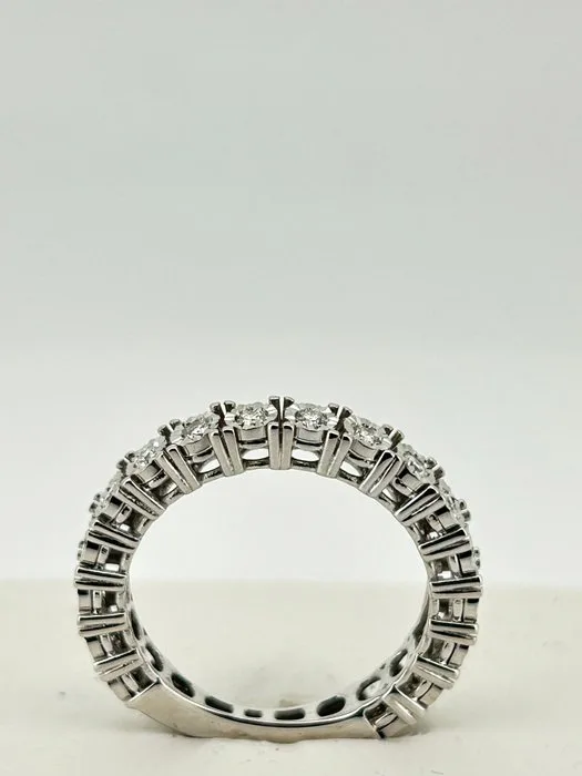 Ring - 18 kt. White gold - 1.70ct. tw. Diamond (Natural) - Diamond