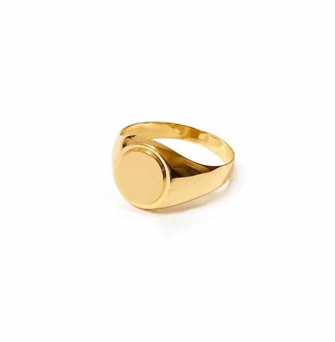 Ring - 18 kt. Yellow gold - Mis 20 1.6/1.7 g Satin