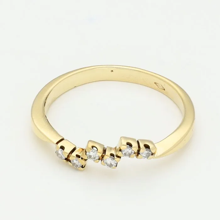 Ring - 18 kt. Yellow gold Diamond (Natural)