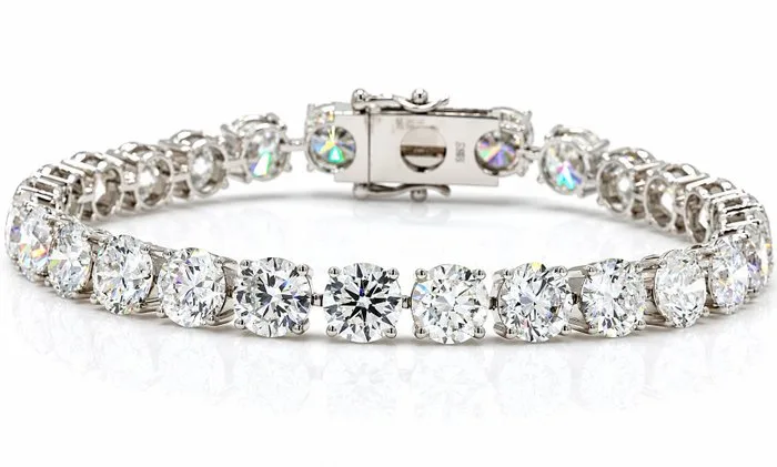 Bracelet - 18 kt. White gold - 24.90ct. tw. Diamond (Lab-grown)