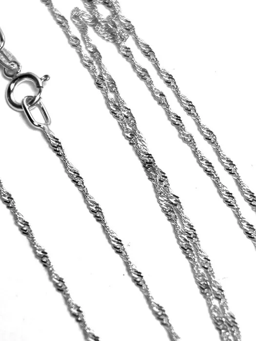 Necklace - 14 kt. White gold