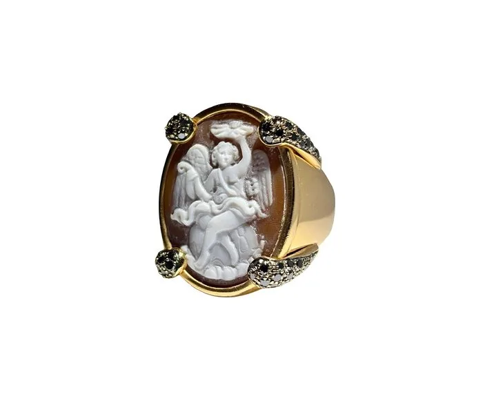 Other brand - Ring - 18 kt. Rose gold - 0.28ct. tw. Diamond (Natural) - Alasia Cammeo Collection
