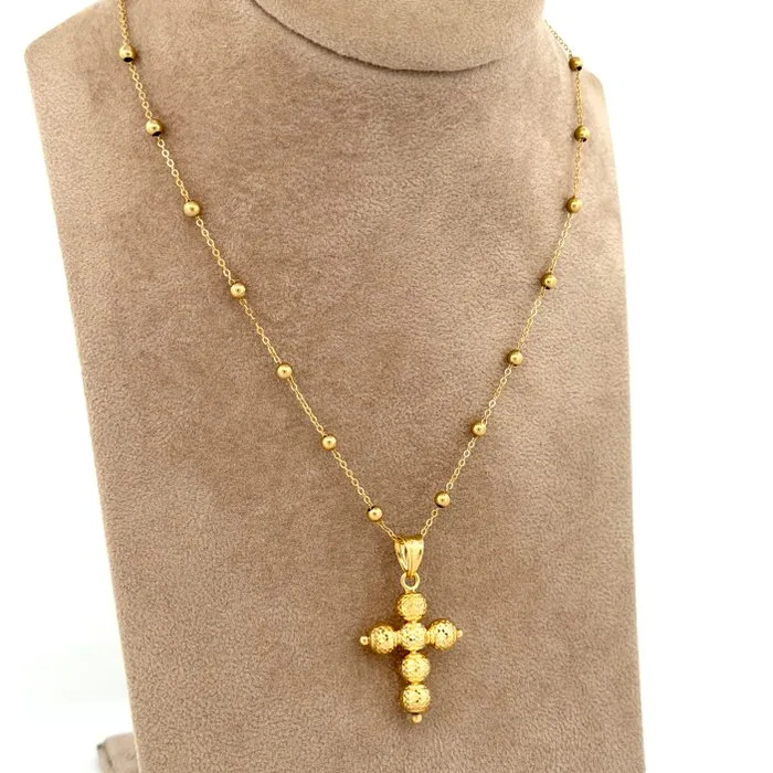 Necklace - 18 kt. Yellow gold - Croce