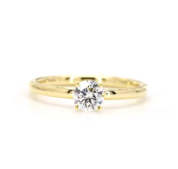 Ring - 18 kt. Yellow gold Diamond (Natural)