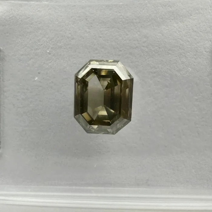 1 pcs Diamond (Natural coloured) - 0.90 ct - Fancy Greenish Yellow - SI1 - International Gemological Institute (IGI)