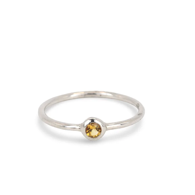 Citrine Silver Ring