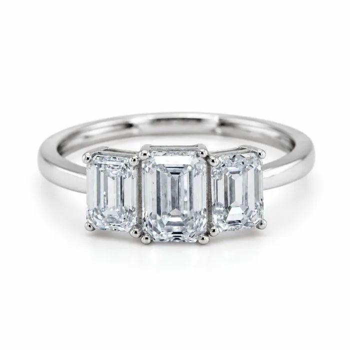 Ring - 14 kt. White gold - 2.24ct. tw. Diamond (Lab-grown)