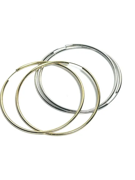 Hoop earrings - 18 kt. White gold, Yellow gold