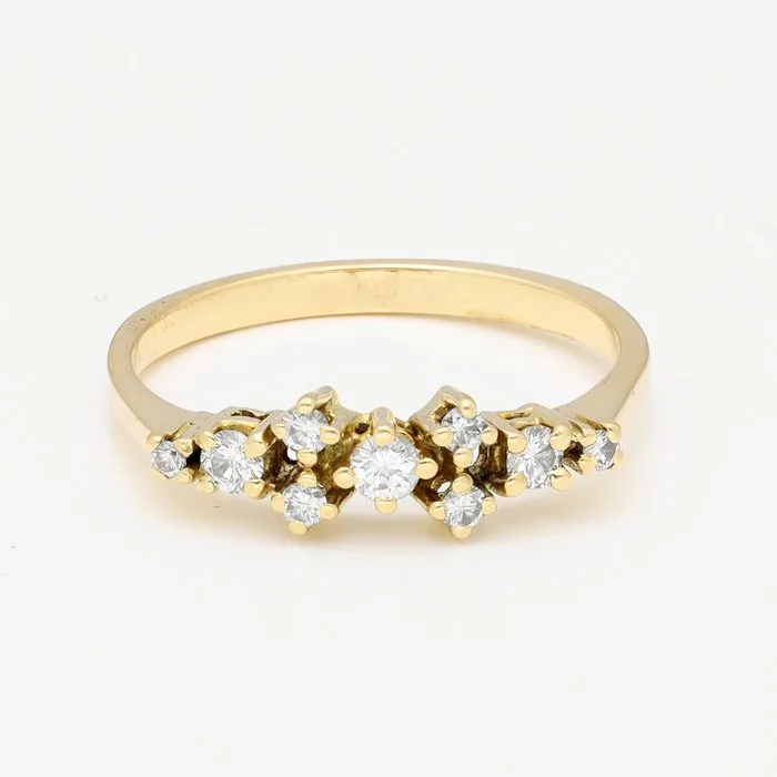 Ring - 18 kt. Yellow gold Diamond (Natural)