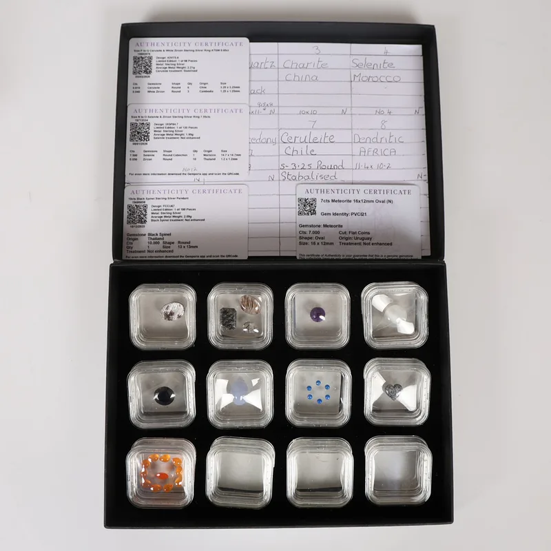 A Boxed Collection of Ornamental Hardstones (26)