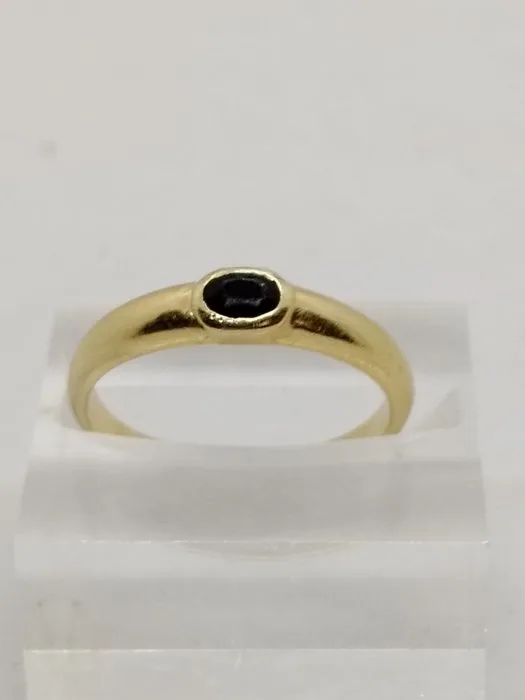 Ring - 18 kt. Yellow gold Garnet