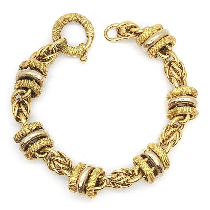 Bracelet - 18 kt. Yellow gold, White gold