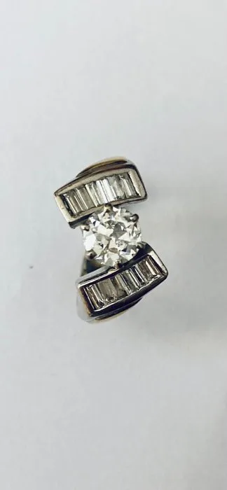 Ring - 18 kt. White gold - 2.15ct. tw. Diamond (Natural) - Diamond