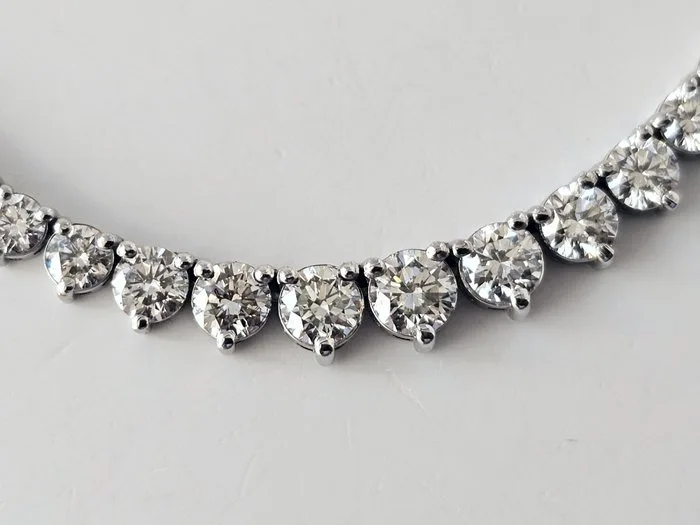 Necklace - 14 kt. White gold Diamond (Natural) - Diamond - collection rare vvs
