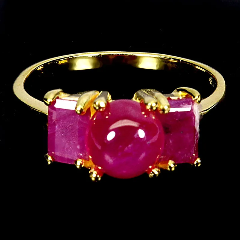 Ruby Silver Ring