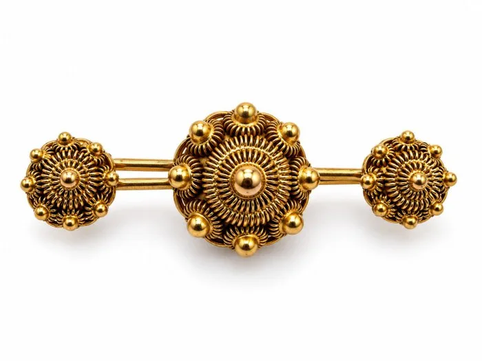 Brooch - 14 kt. Yellow gold