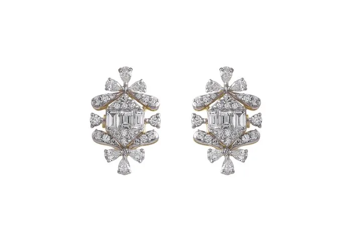Earrings - 18 kt. Yellow gold - 0.65ct. tw. Diamond (Natural) - Diamond