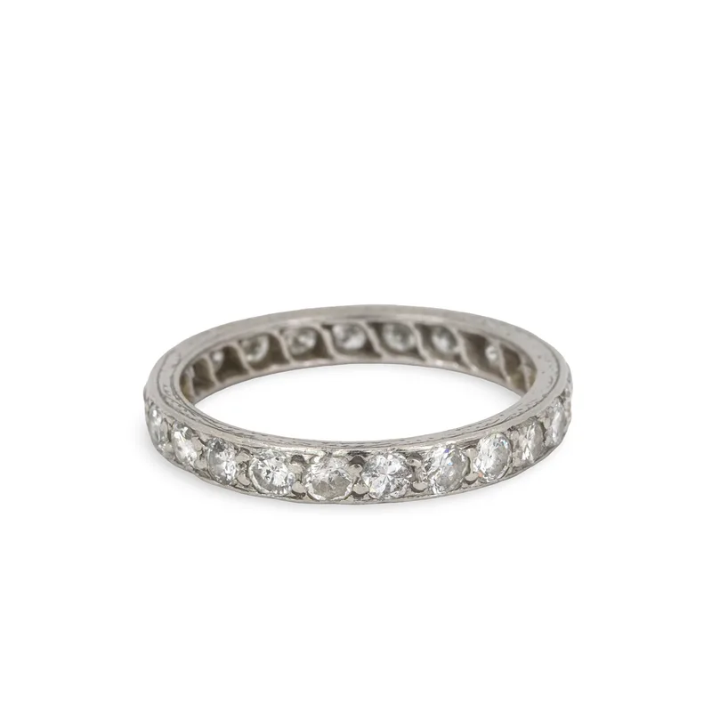 1CT Platinum Diamond Full Eternity Ring