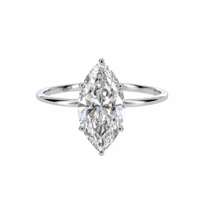Ring - 14 kt. White gold - 2.02ct. tw. Diamond (Lab-grown)