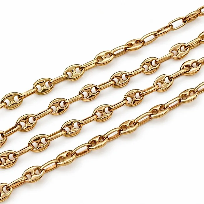 Necklace - 18 kt. Yellow gold - Made in Italy - Handmade