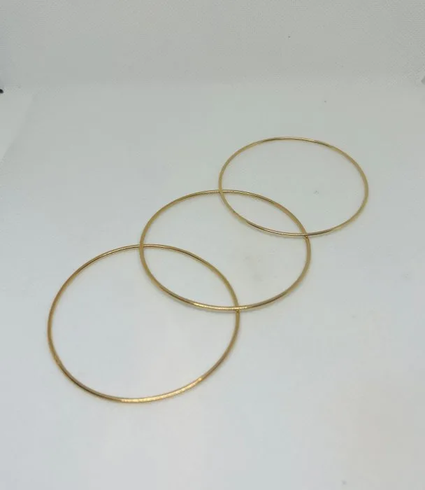 Bangle - 19.2 kt. Yellow gold - 3 Pulseiras Escravas 19gr