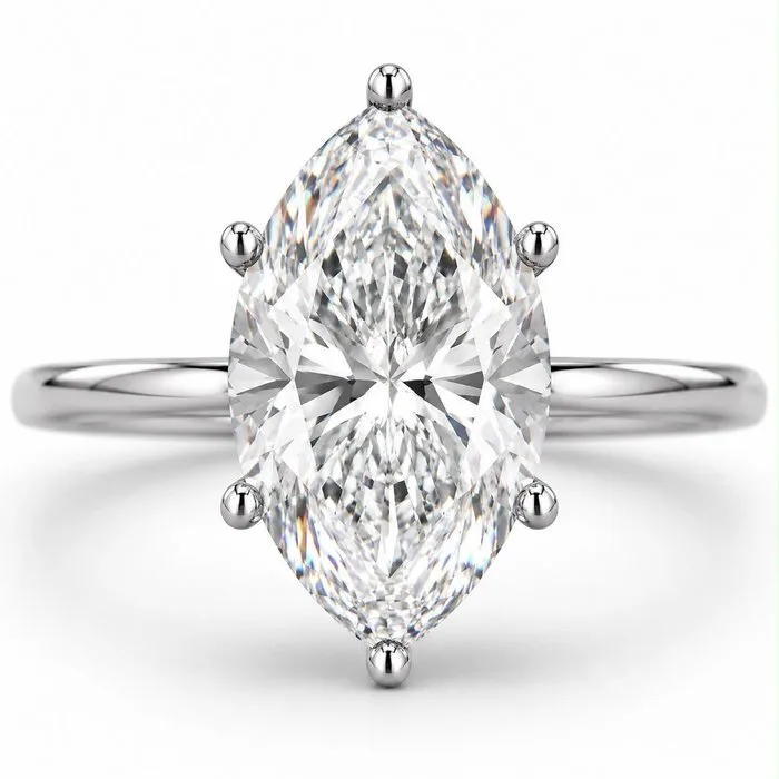 Engagement ring - 18 kt. White gold - 2.12ct. tw. Diamond (Lab-grown) - Diamond - Free shipping