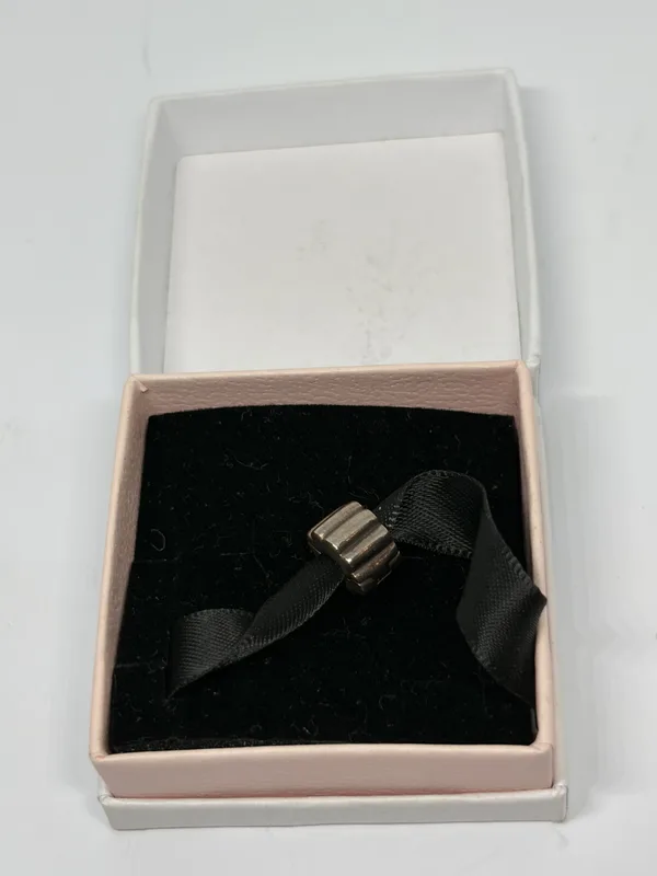 A Silver Pandora Charm in a Presentation Box