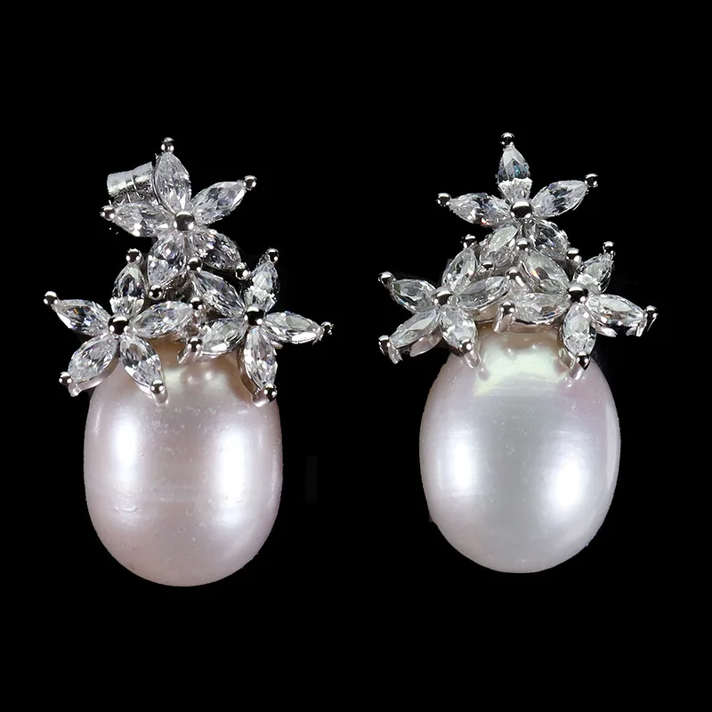 Pearl Silver Earrings