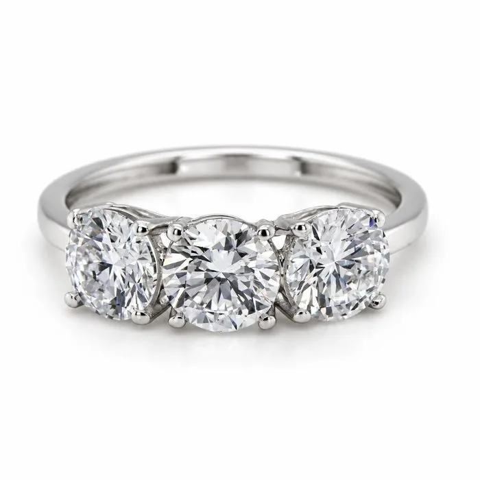 Ring - 14 kt. White gold - 2.24ct. tw. Diamond (Lab-grown)