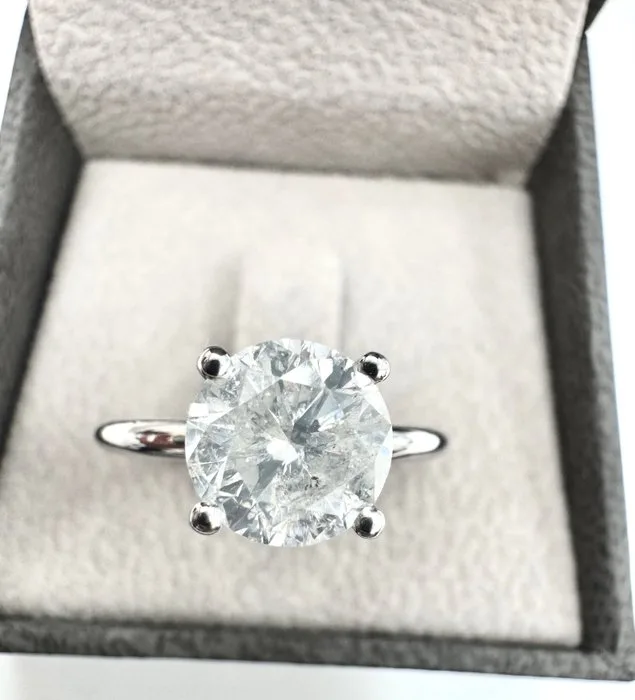 Ring - 14 kt. White gold - 2.01ct. tw. Diamond (Natural) - Diamond - E si3