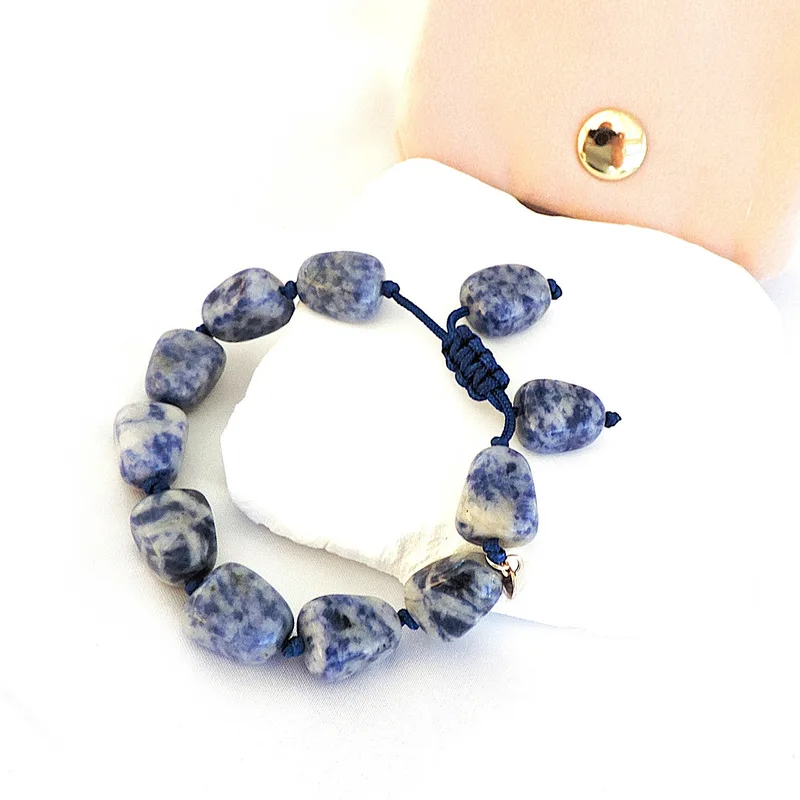 Lola Rose London Blue & White Agate Bracelet