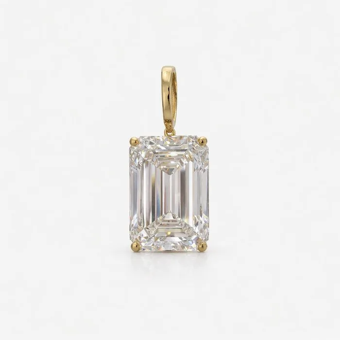 Pendant - 14 kt. Yellow gold - 4.03ct. tw. Diamond (Lab-grown)