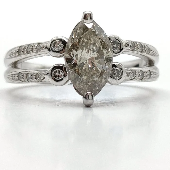 Ring Platinum Diamond (Natural) - Diamond
