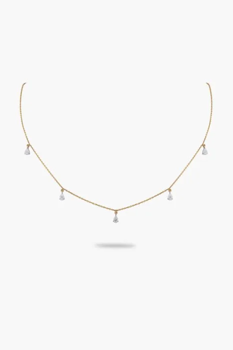 Necklace - 18 kt. Yellow gold - 0.75ct. tw. Diamond (Natural)