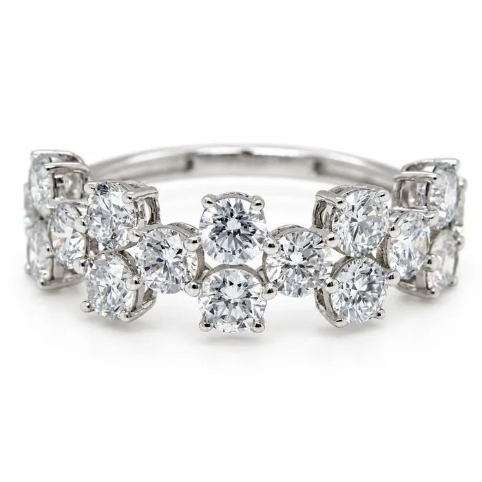 Ring - 14 kt. White gold - 2.39ct. tw. Diamond (Lab-grown)