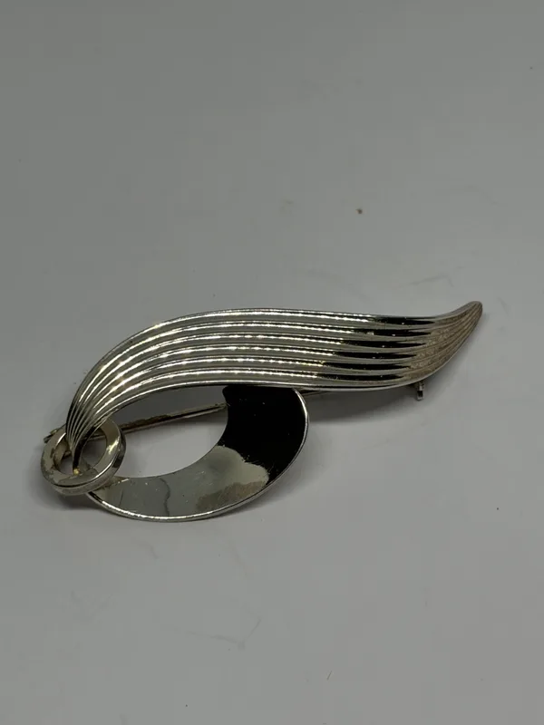 A Designer Silver Brooch Marked A.d