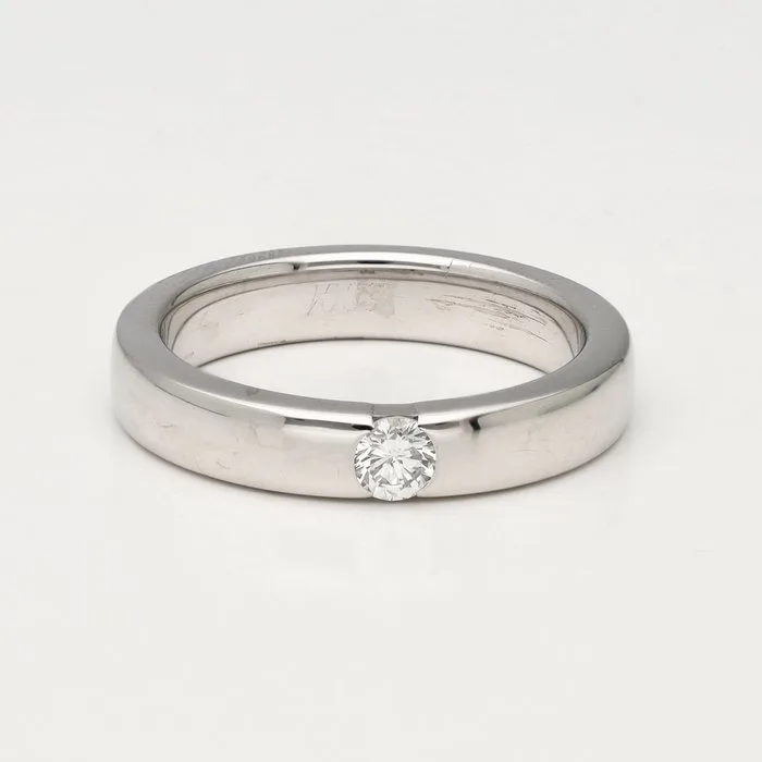 Ring - 18 kt. White gold Diamond (Natural)
