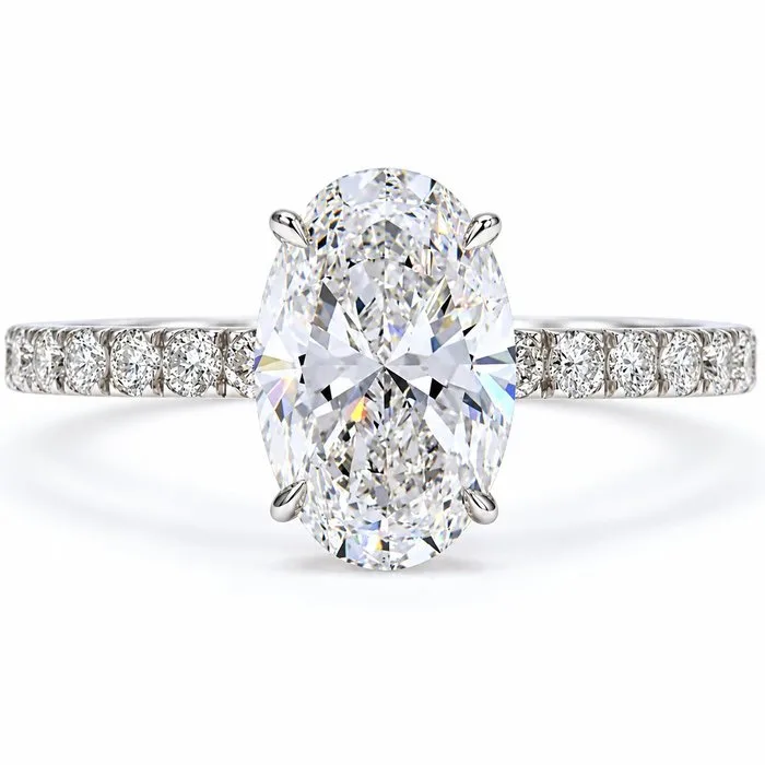 Ring - 18 kt. White gold - 2.42ct. tw. Diamond (Lab-grown) - Diamond