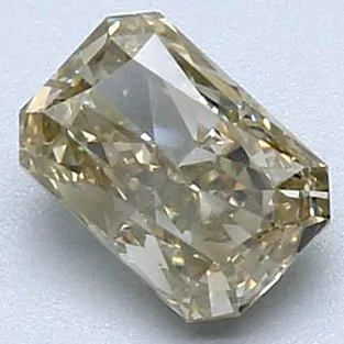 1 pcs Diamond (Natural coloured) - 1.05 ct - Radiant - Fancy light Greyish, Greenish Yellow - VS2 - International Gemological Institute (IGI)