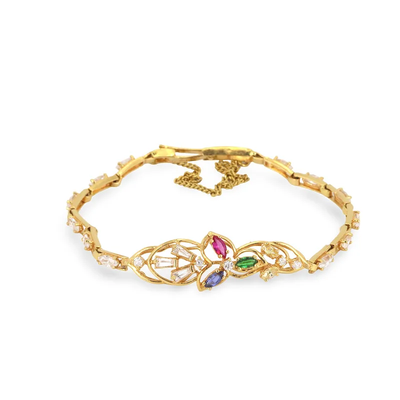 22CT Gold Gemstone Bracelet
