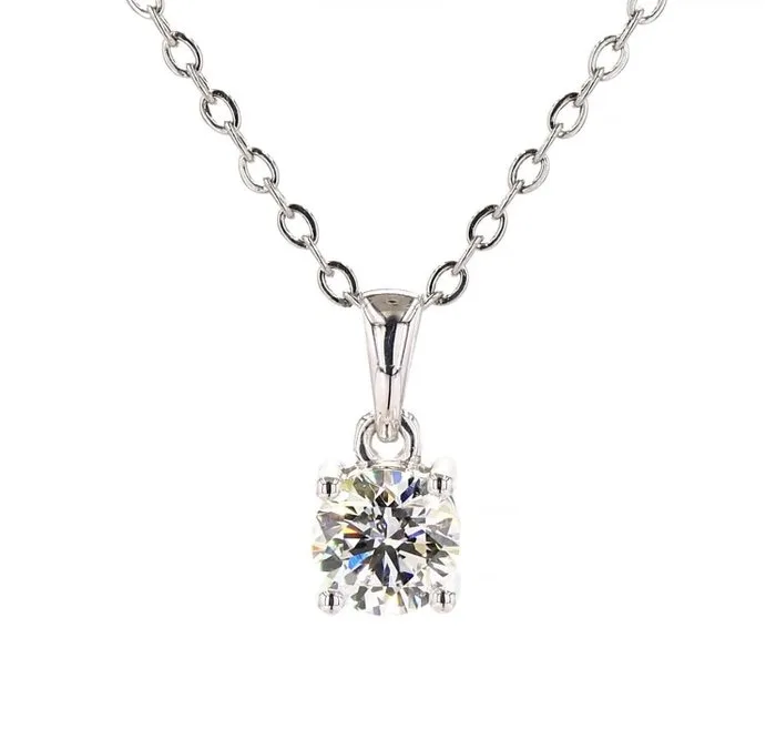 Pendant - 18 kt. White gold Diamond (Natural)