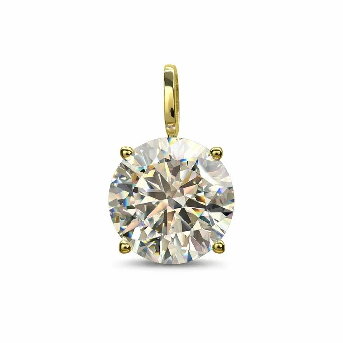 Pendant - 14 kt. Yellow gold - 4.03ct. tw. Diamond (Lab-grown)