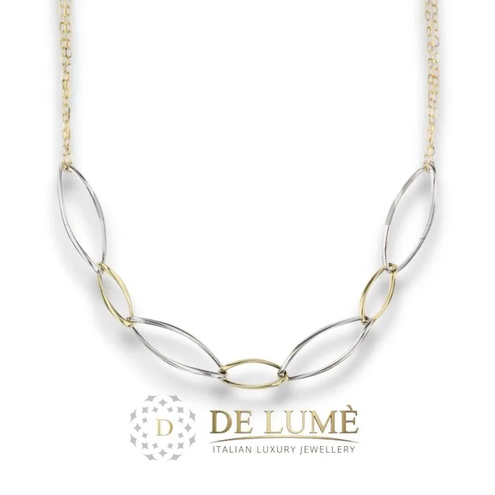 Necklace - 18 kt. Yellow gold, White gold - Choker necklace 3 g