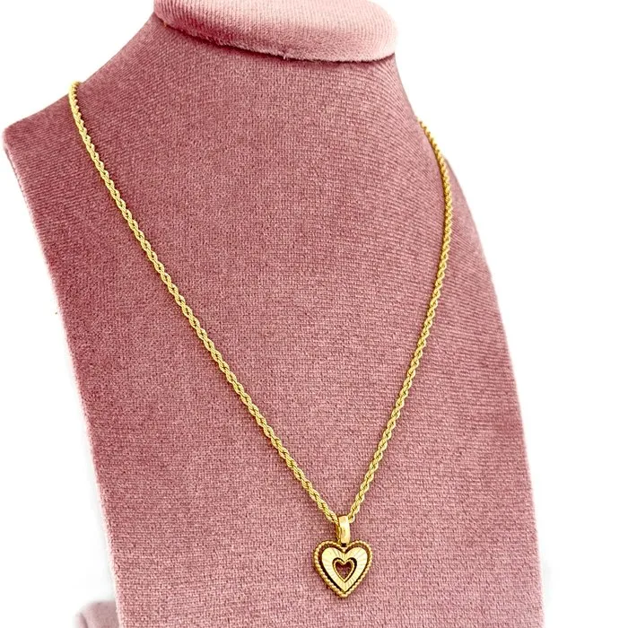 Necklace - 18 kt. Yellow gold - Heart