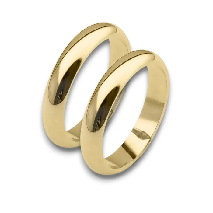 Wedding ring - 18 kt. Yellow gold - Classic wedding bands 16.4 g