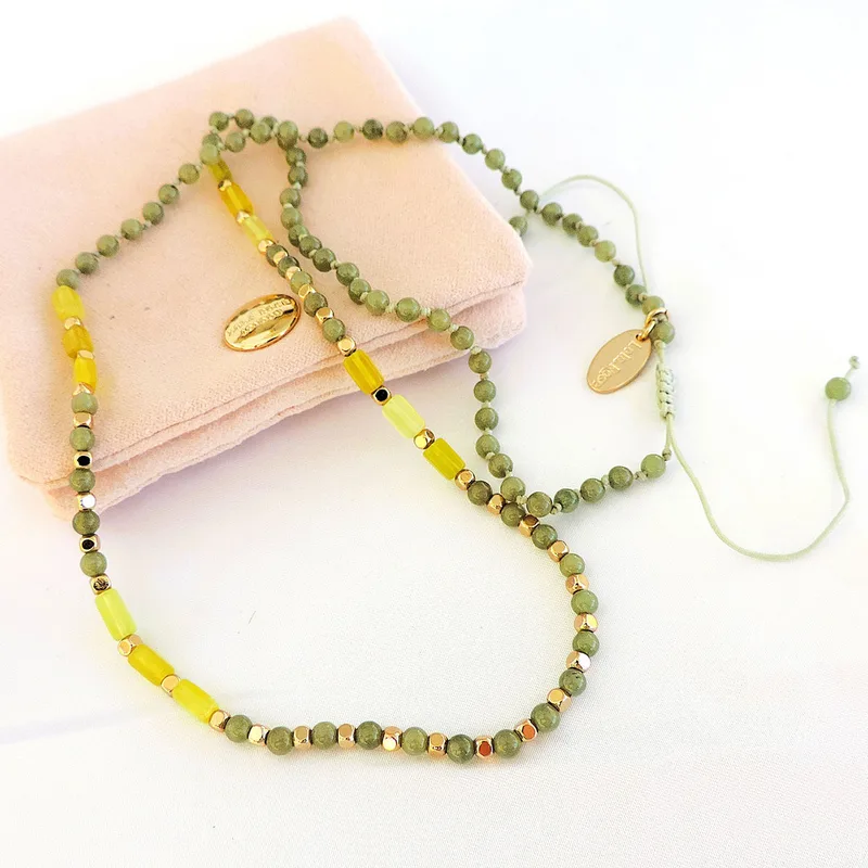 Lola Rose London Polished Quartz & Agate Gemstone Necklace