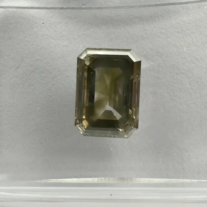 1 pcs Diamond (Natural coloured) - 1.48 ct - Fancy deep Greyish, Greenish Yellow - SI1 - International Gemological Institute (IGI)