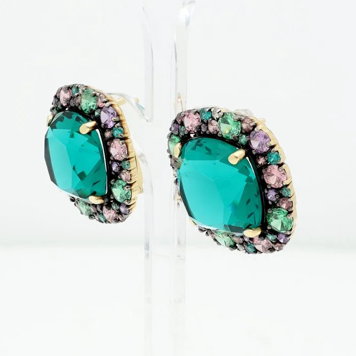 Earrings - 14 kt. Yellow gold Diamond (Natural) - Similar