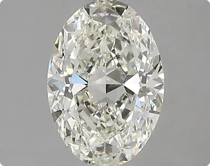 1 pcs Diamond (Natural) - 1.01 ct - Oval - J - VS1 - International Gemological Institute (IGI) - Excellent Exellent